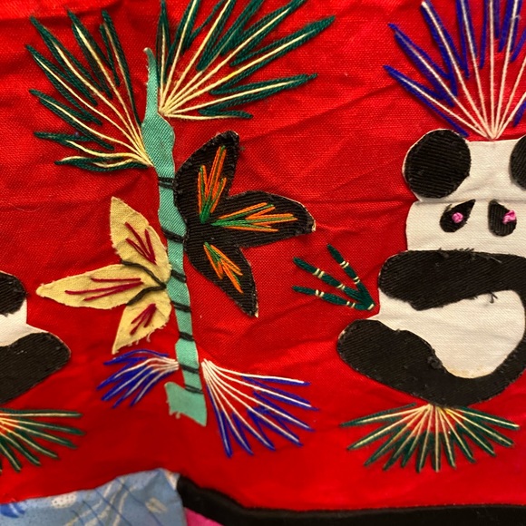 Fabulous Vintage Handmade Quilted Patchwork Oriental Design Vest 1 Of A Kind XL - Picture 9 of 16